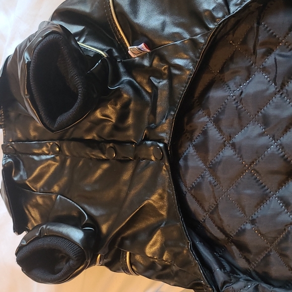 Motor Eagle Cycles faux leather jacket for dog - Picture 2 of 3